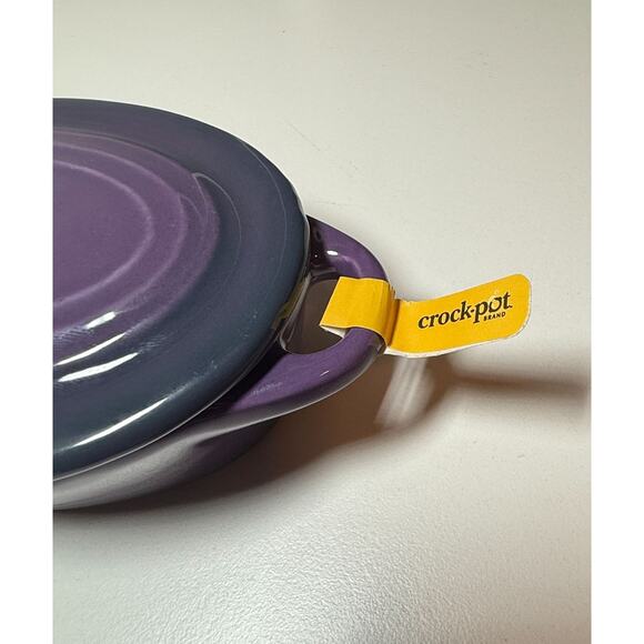 Crock Pot Wexford MINI Purple Stoneware Casserole Dish and Lid 6.7oz - Picture 4 of 6